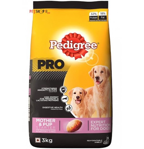 Pedigree Pro Starter Puppy Food Mother And Pup 3 Kg Petshop18.com